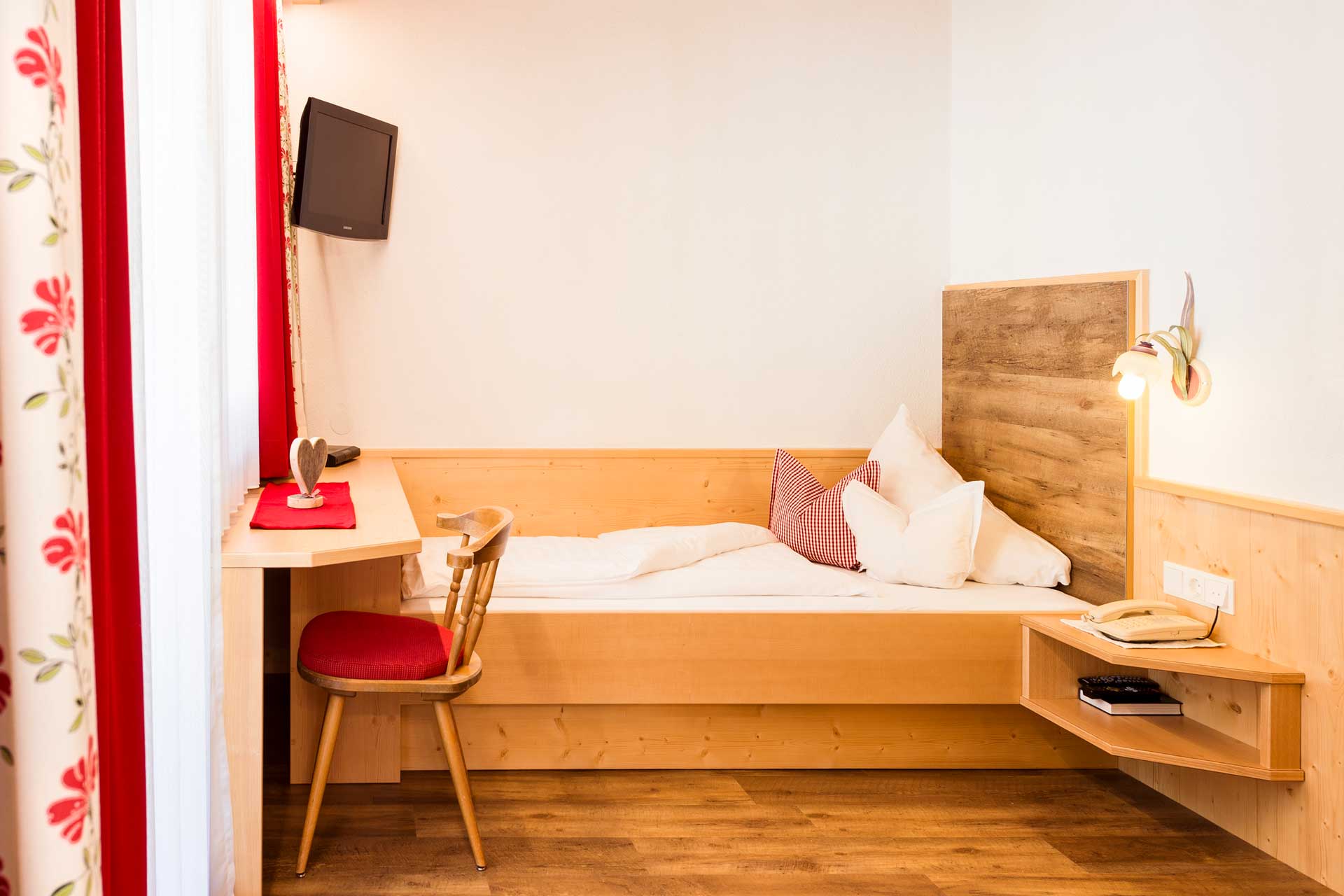 Einzelzimmer im Hotel Angelika