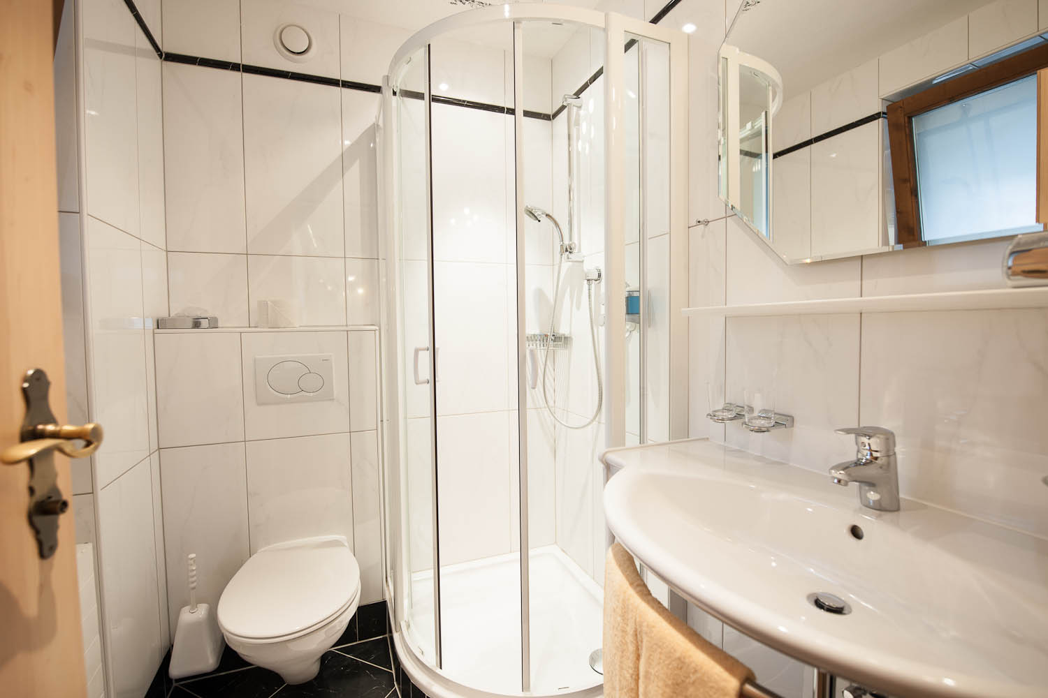 Badezimmer im Hotel Angelika